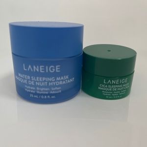 Laneige water sleeping mask mini + laneige cica sleeping mask mini.